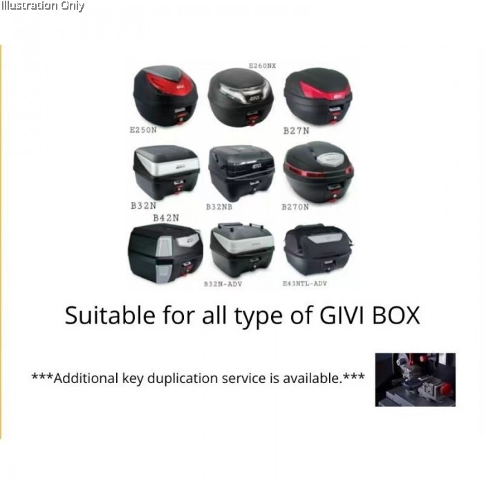 Original Givi box lock replacement