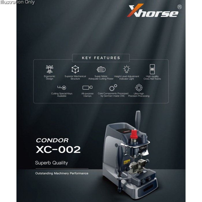 Xhorse Condor XC002 XC 002pro Manual Key Cutting Machine
